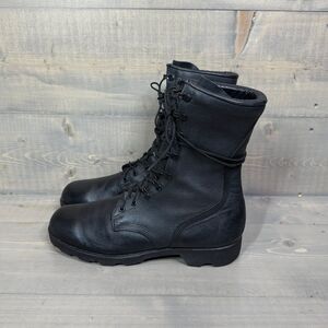Vintage 2003 Wellco US Military Black Leather Combat Boots Army Men's 11 W